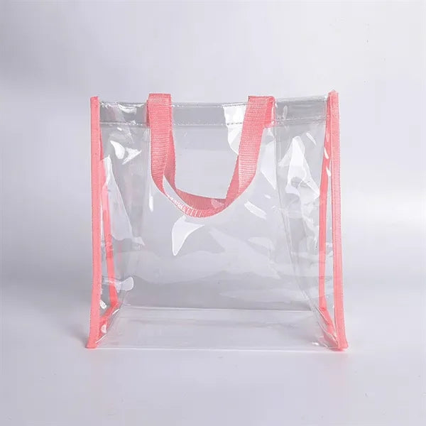 Clear PVC Stadium Approved Tote Bag 12"x12"x6"