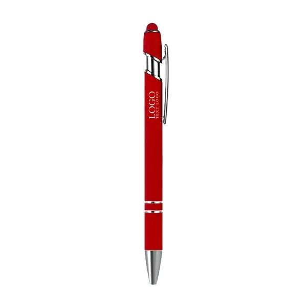 Metal Ballpoint Pen With Color Stylus Tip