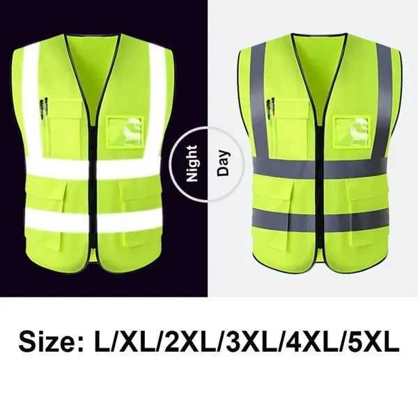 High Visibility Reflective Strips Safety Vest
