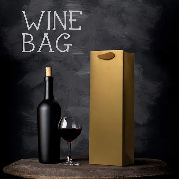 Kraft Paper Single Wine Bottle Bag