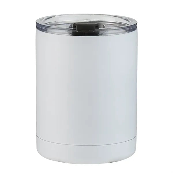 Low Ball Stainless Steel Tumbler with Lid, 10 oz.