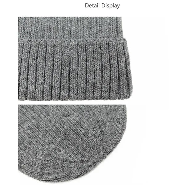 Classic Men's Warm Winter Hat Acrylic Knitted
