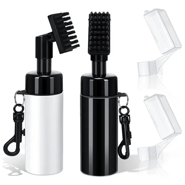 Golf Club Brush Cleaner W/ Water Heavy Duty Retractable Clip