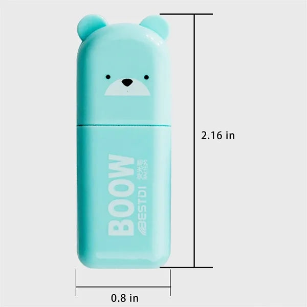 Colorful Bear Highlighter Set