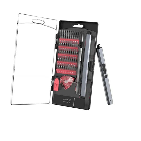 Rechargeable Electric Mini Screwdriver Pen Set With 62 Bits