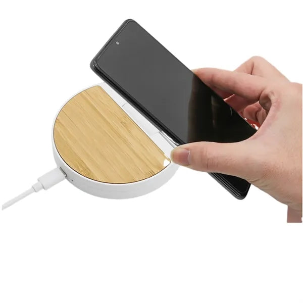 5W Bamboo Flip Wireless Charger