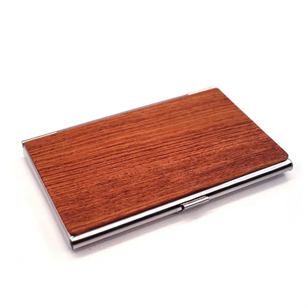 Wood Business Card Case Holder