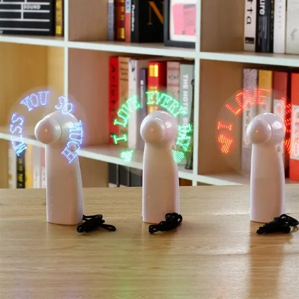 LED Pre-programmed Message Fan