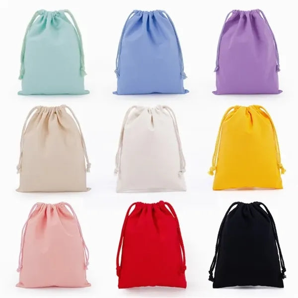 Eco Cotton Pen Cosmetic Storage Food Drawstring Bag