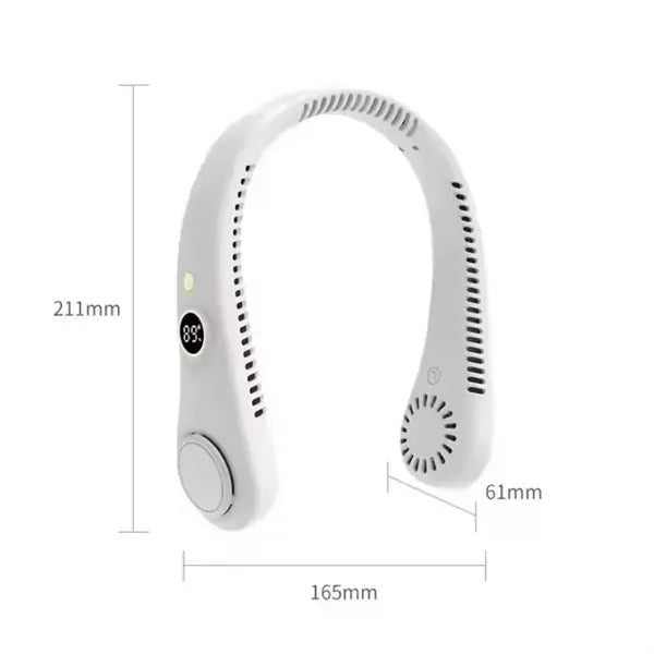 Neck Fan 5-Speed Digital Display