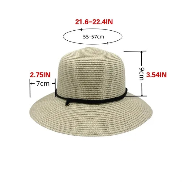 Foldable Braided Beach Hat