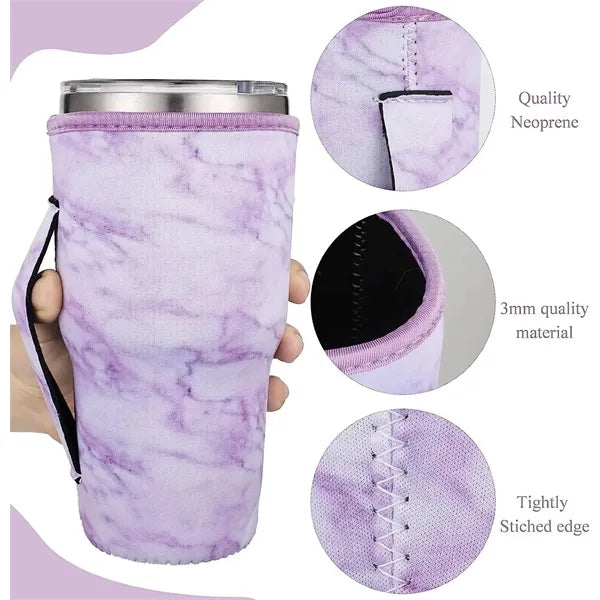 30Oz Marble Patterned Cup Cover