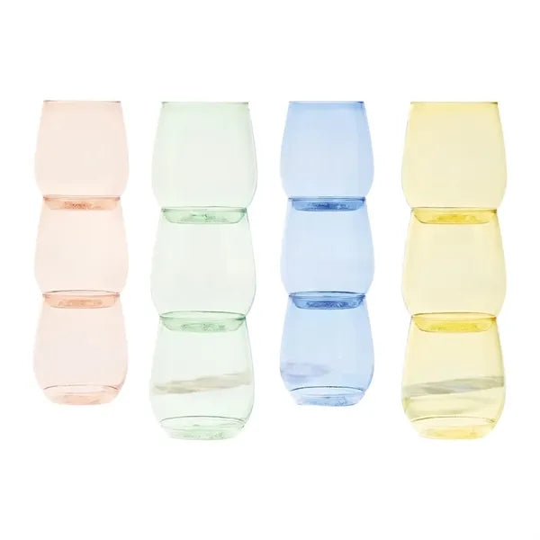 14oz. Stemless Plastic Wine Glass
