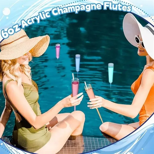 6 Ounces Acrylic Champagne Glass