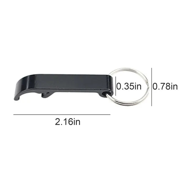 Aluminum Bottle Opener With Keychain