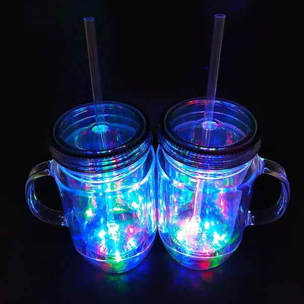 Led Double-Layer Straw Cup