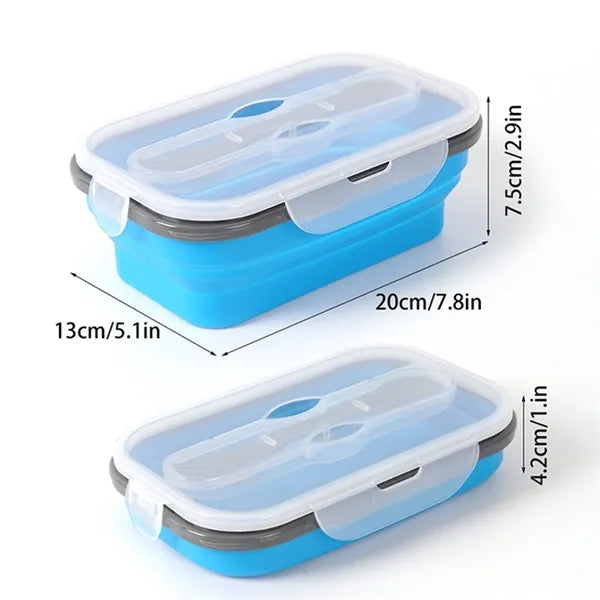 Portable Safe Fresh Storage Lunch Box Foldable And Sealable