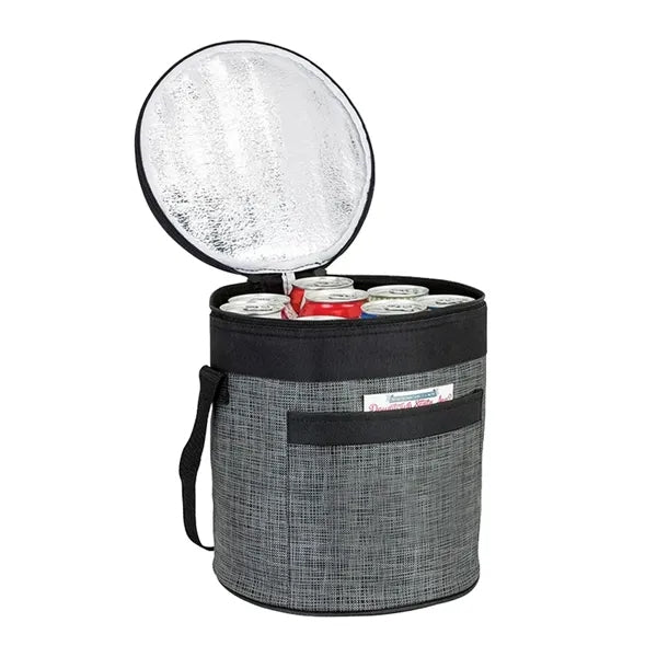 Two-Tone Grey Barreled Cooler