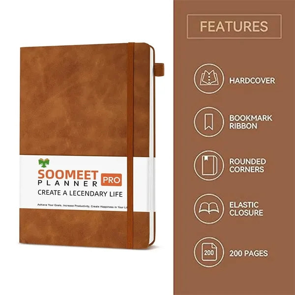 Portable Leather Hardcover Notebooks