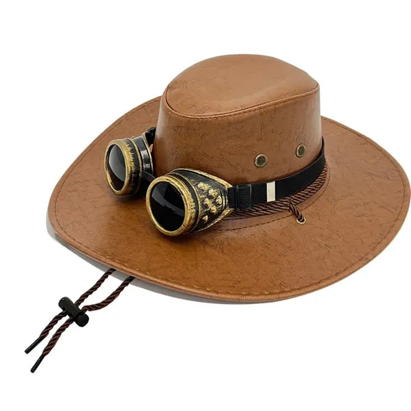 Pu Leather Cowboy Hat