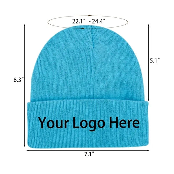 Embroidery Winter Beanie Cap