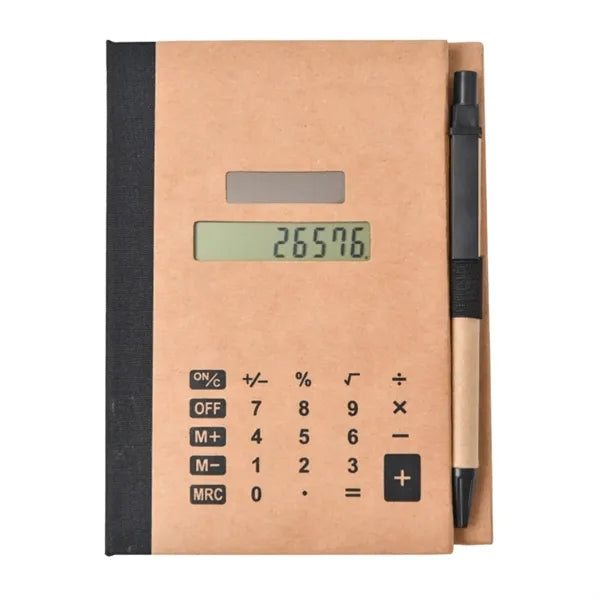 Solar Calculator with Pen, Notepad, & Flags