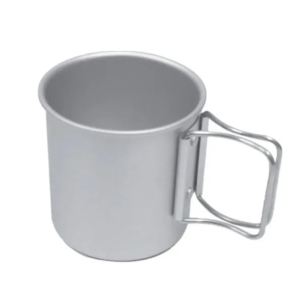 Aluminum Camping Cup Mug With Foldable Handle Picnic Hiking