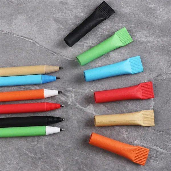 Recyclable Paper Ink Pen with Cap