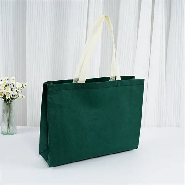 Large Size Two Color Non Woven Tote Bags 20X16X6"
