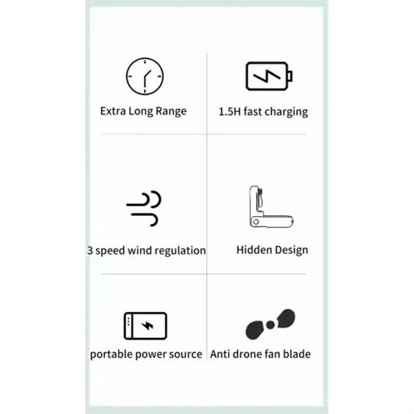 Rechargeable Mini Folding Fan