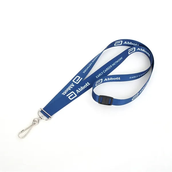 5/8" Personalizd 50D RPET Lanyard - Free Air Shipping