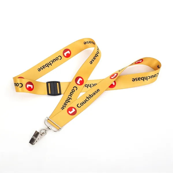 5/8" Clip Full Color 50D RPET Lanyard - Free Air Shipping