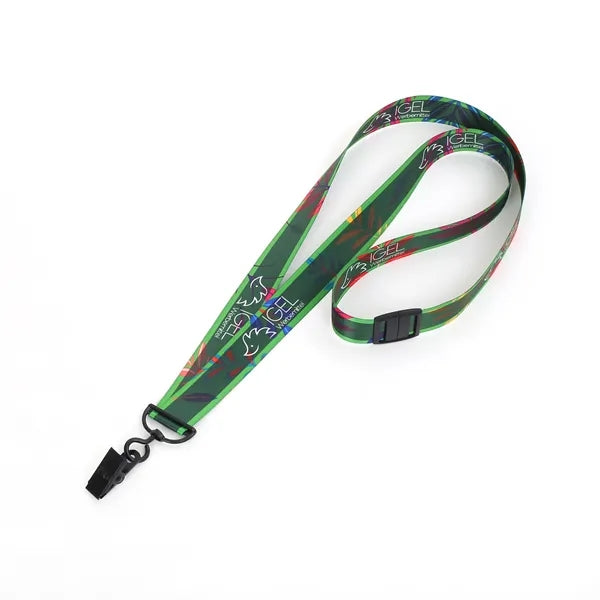 1" Personalizd Soft 50D RPET Lanyard - Free Air Shipping