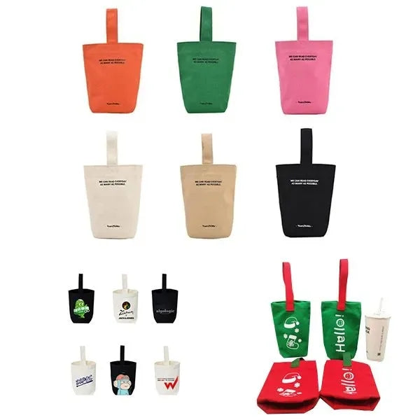 Portable Canvas Coffee Cup Sleeves