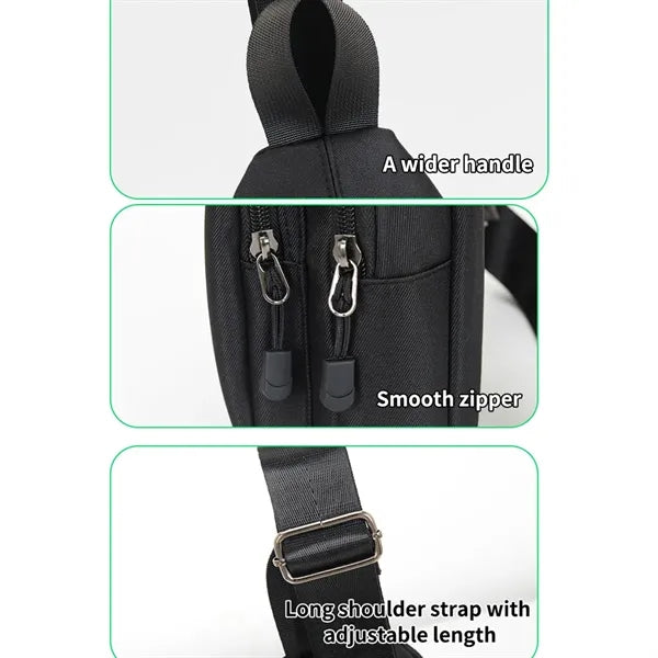 Travel Hiking Sling Crossbody Chest Daypack Fanny Pack Bag