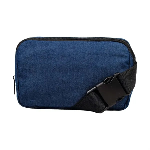 Pre-Consumer Recycled Denim Cross Body Bag - Screen Print