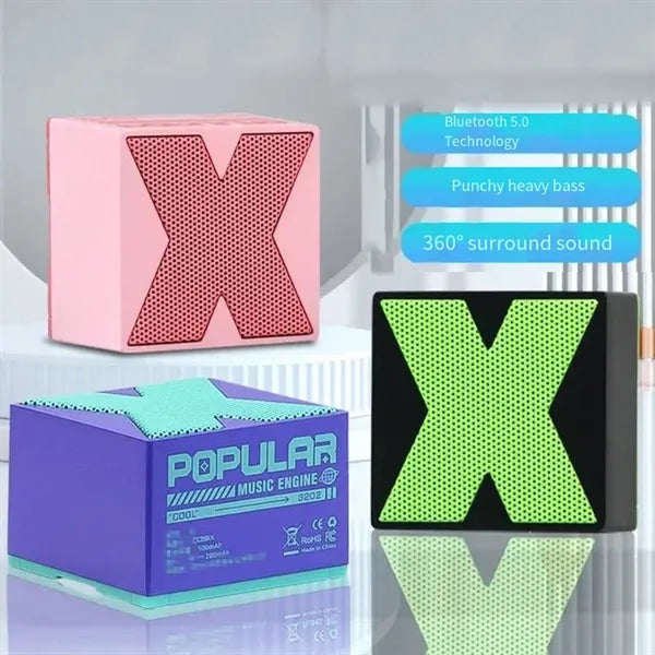 Sleek Portable Wireless Speaker with Custom Logo