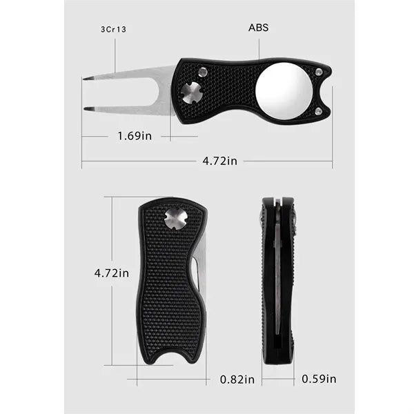 Pop-up Button Golf Divot Tool
