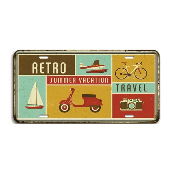 Retro Vintage Car Tags