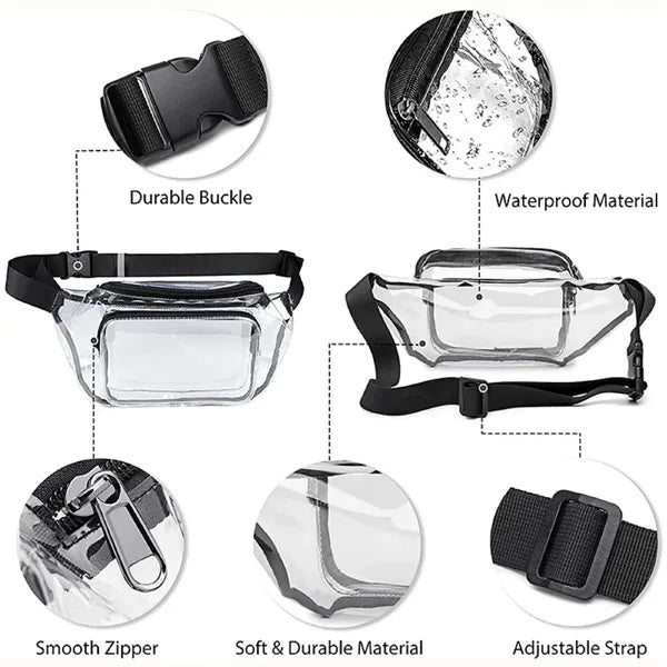 PVC Clear Waterproof Adjustable Fanny Pack