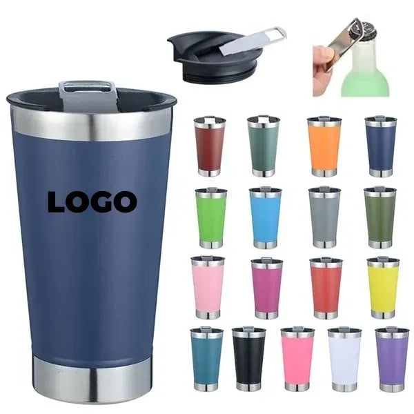17oz Stainless Steel Car Cup with Bottle Opener