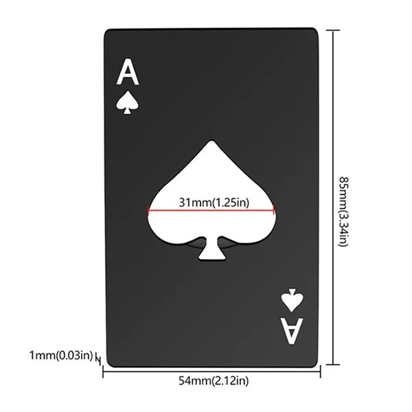 Stainless Steel Poker Bottle Opener