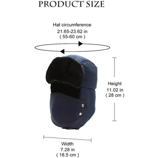 Winter Ear Protection Ski Hat With Mask