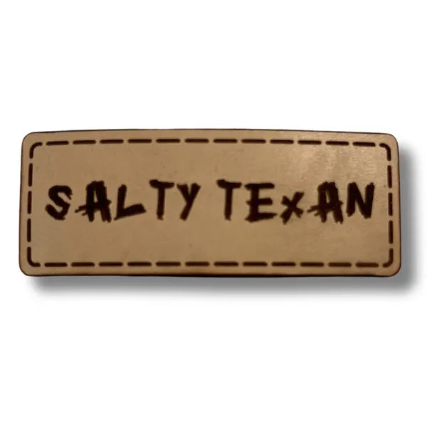 Leather Badge with Laser Engraving