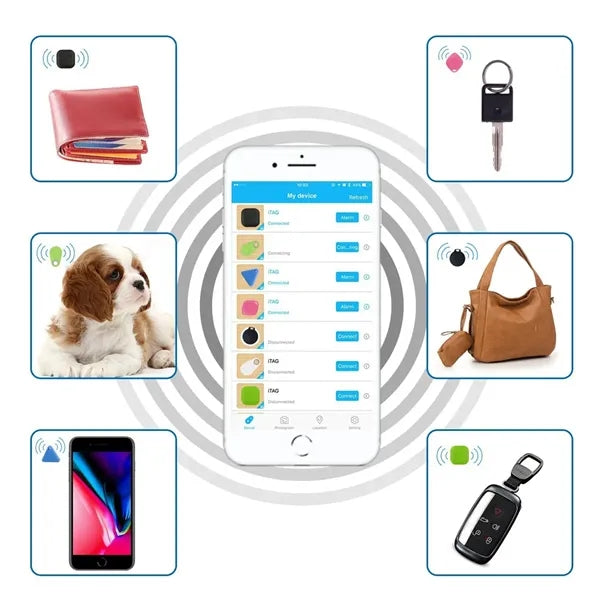 Triangle Shape Portable Bluetooth Intelligent GPS Tracker