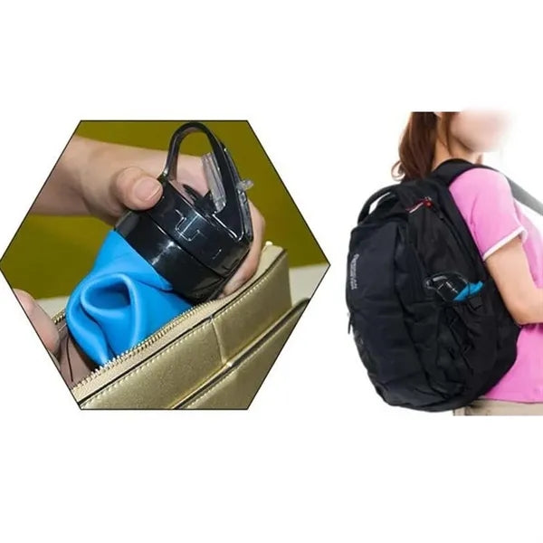 600ml Silicone Drinkware Outdoor Foldable Water Bottle