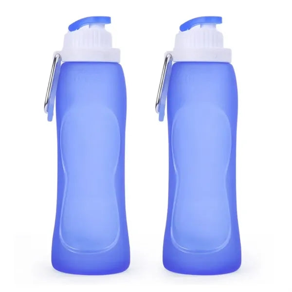 Collapsible Silicone Sports Water Bottle