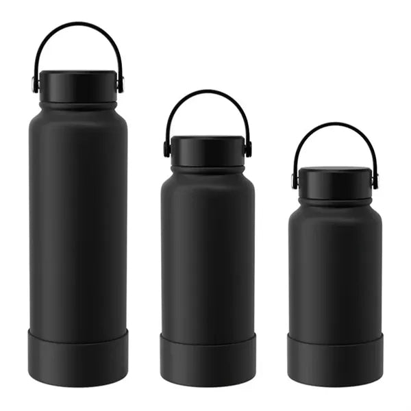 40oz Insulated Sports Bottle With Silicone handle and band