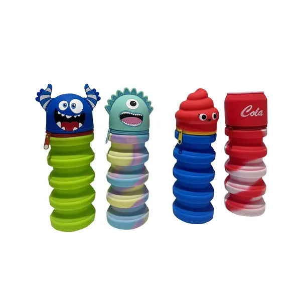 Cartoon Silicone Foldable Pen Holder
