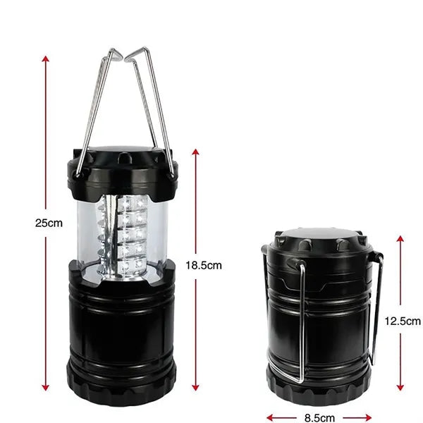 3 AA Power COB LED Camping Lantern Waterproof Collapsible